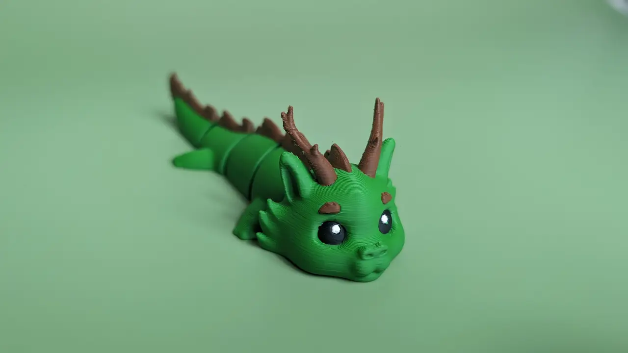 Forest Dragon - Articulated Figure Keychain — modelo 3D