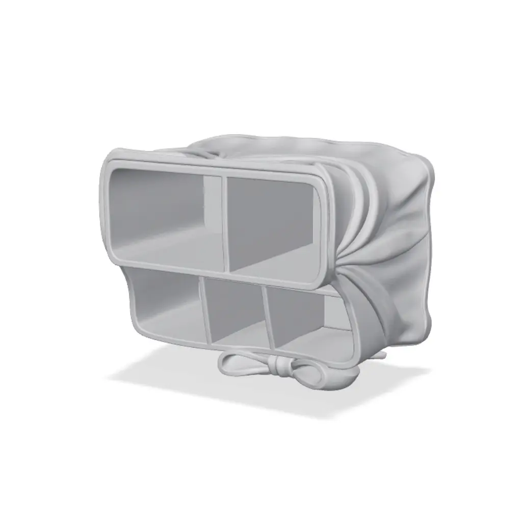 Elegant Bow Desk Organizer with Drape Details — modelo 3D