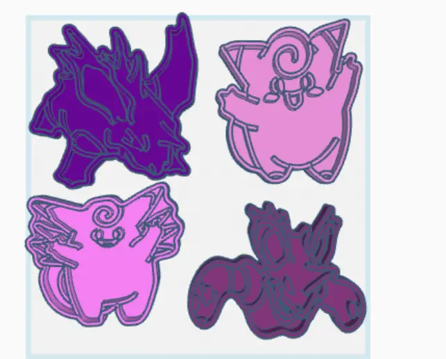 Pokemon Cookie Cutters 2/244 — modelo 3D