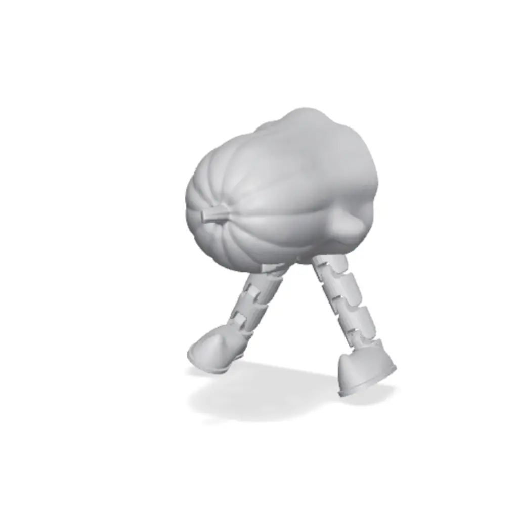 Cute Flexi Ghost Pumpkin Toy — modelo 3D