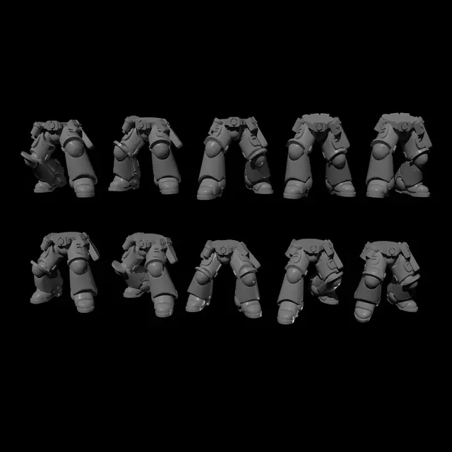 10 pairs of powder armor legs MK10 — modelo 3D