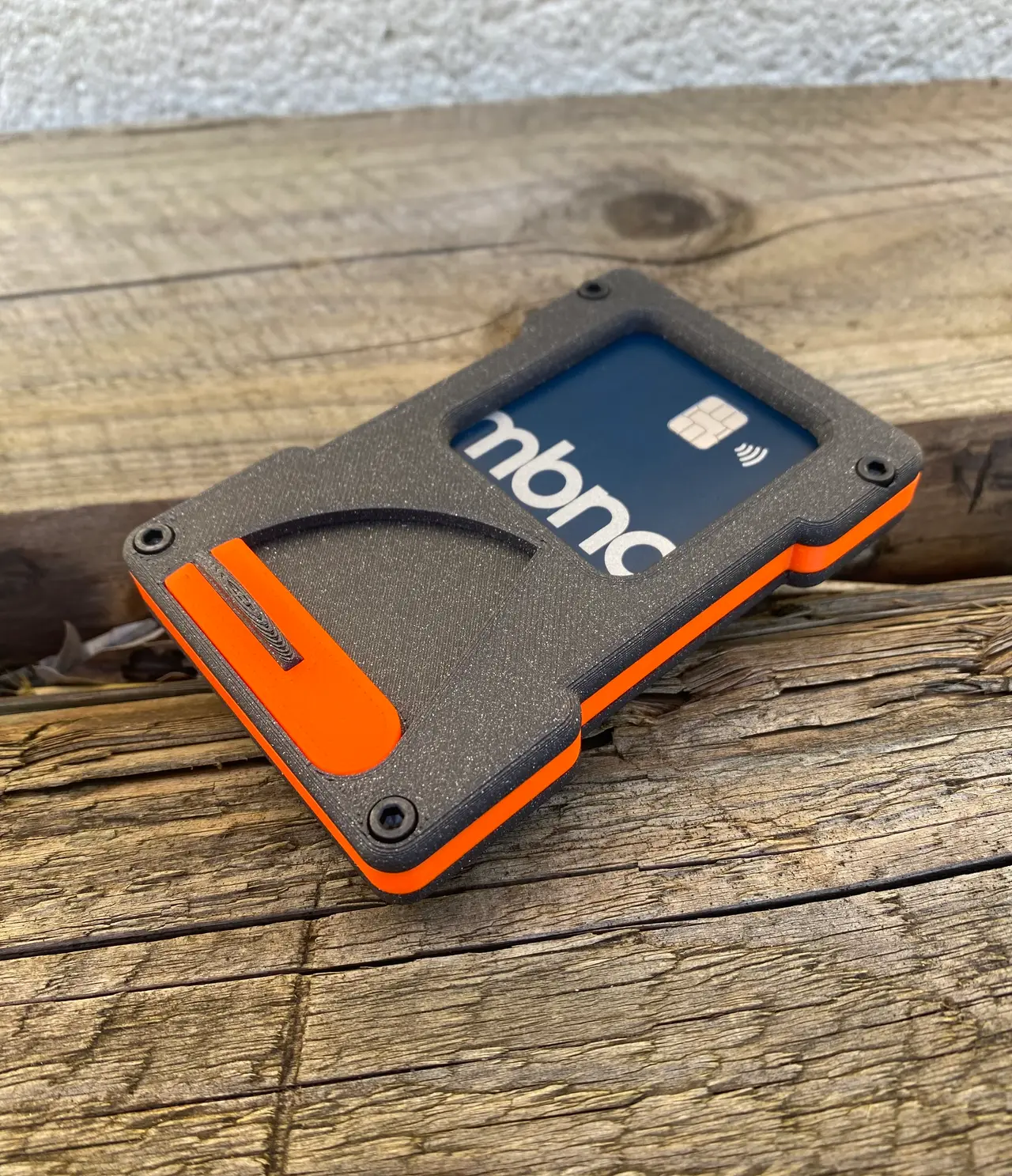 Pop-up credit card wallet spreader with coin/cash storage — modelo 3D
