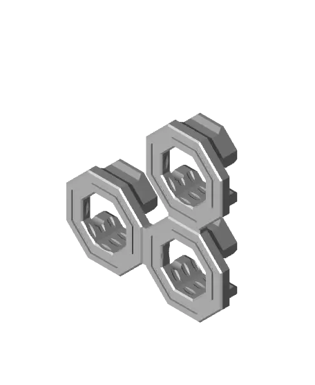 Raised Triple Snap (DS Part A) — modelo 3D
