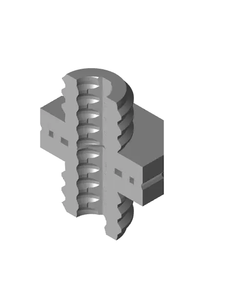 10 mm Mid Thread, Flat Head, Small Thread Hole, Folded-Bolt — modelo 3D