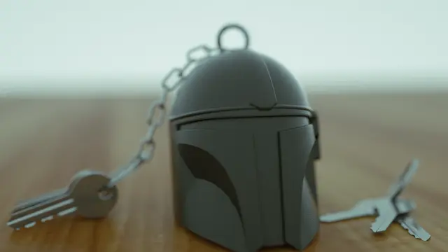 Star Wars - Mandalorian Keychain — modelo 3D