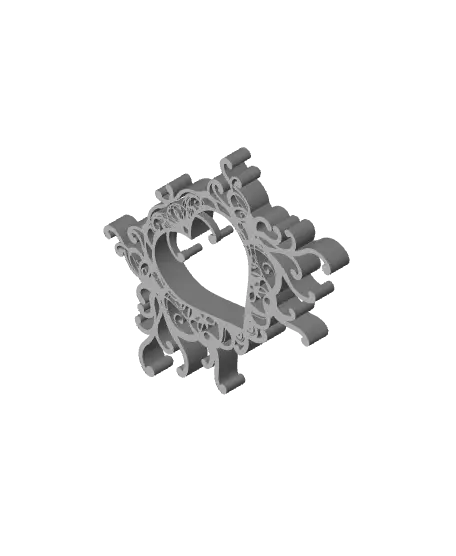 Valentine Heart Ornament (customisable) — modelo 3D