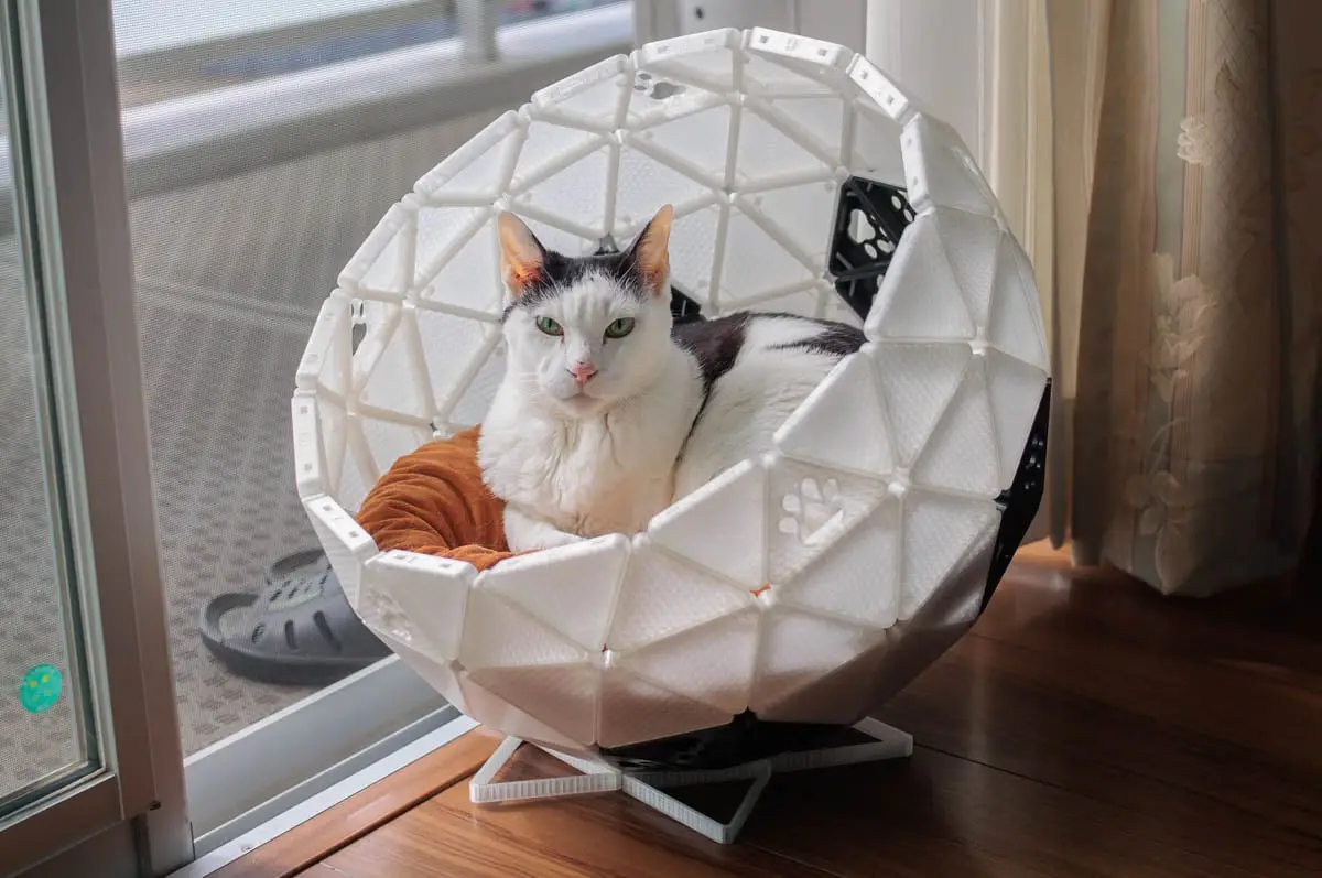 Geodesic Dome Cat House Bed Parts (Remix) — modelo 3D