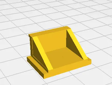 Pieza tope L panel japones — modelo 3D