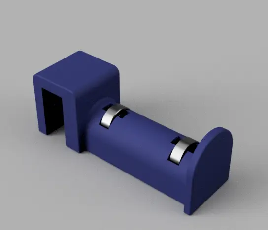 Simple spool holder for 3DPN's 1x2" shelf, optional bearings and screws — modelo 3D