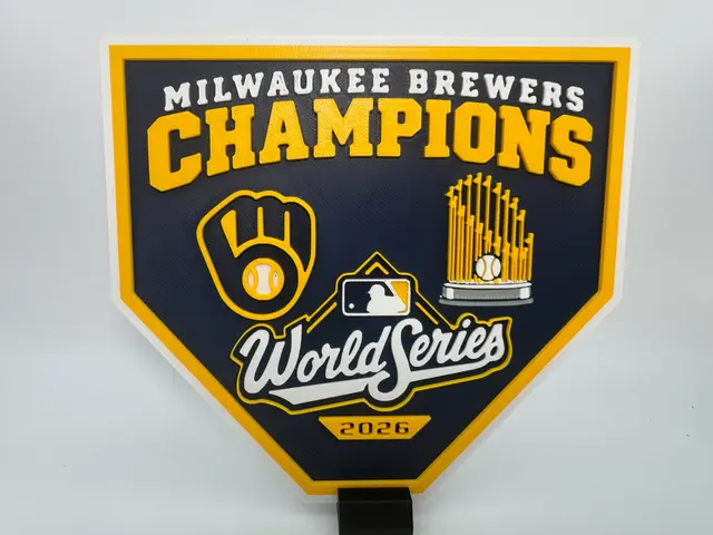 Milwaukee Brewers 2026 World Series Champions Sign — modelo 3D