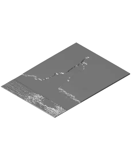 Statue of Liberty HueForge Photo Postcard — modelo 3D