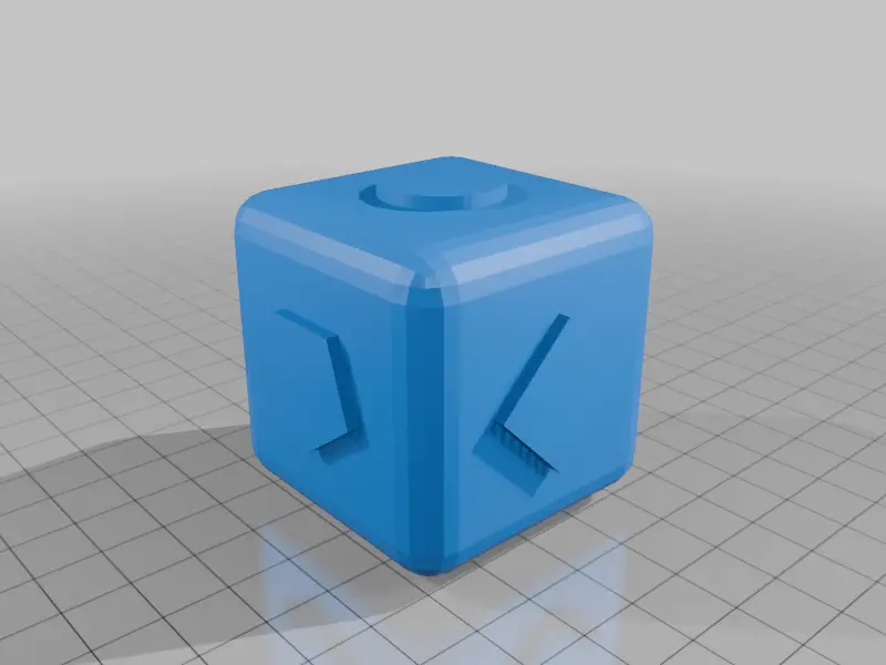 Dado Táctil Geométrico - Tactile Geometric Dice — modelo 3D