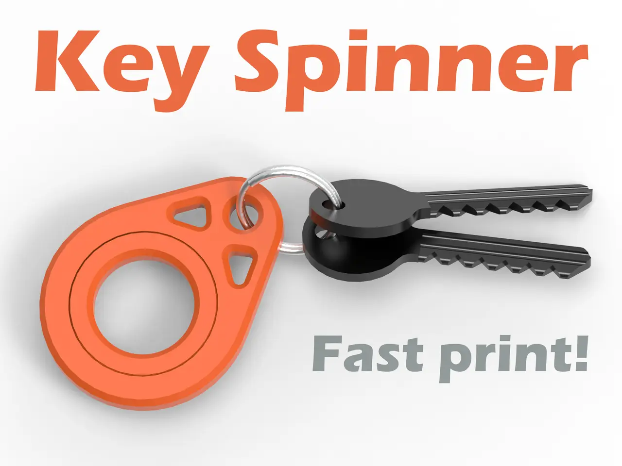 Keychain Spinner — modelo 3D