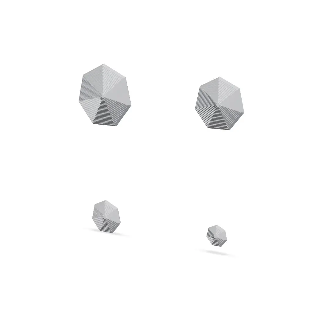 Fractal Heptagon Fidget Toy - 4 Sizes — modelo 3D