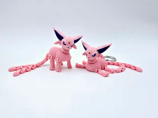 Flexi Espeon Pocket Pet Keychain — modelo 3D
