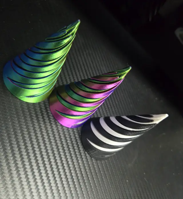 Spiral fidget cone — modelo 3D