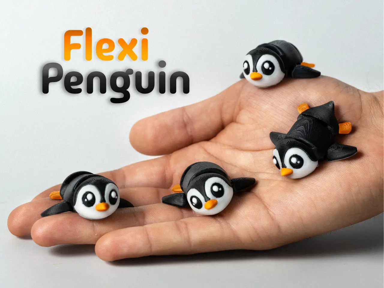 Tuxi the penguin – Articulated & keychain — modelo 3D