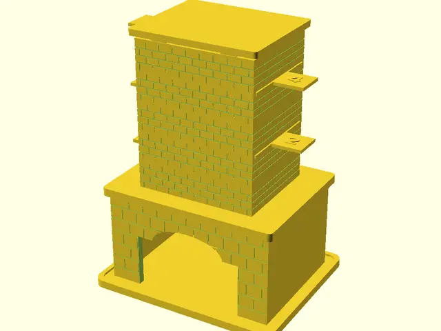 ADVENT CHIMNEY CALENDAR 2026 — modelo 3D