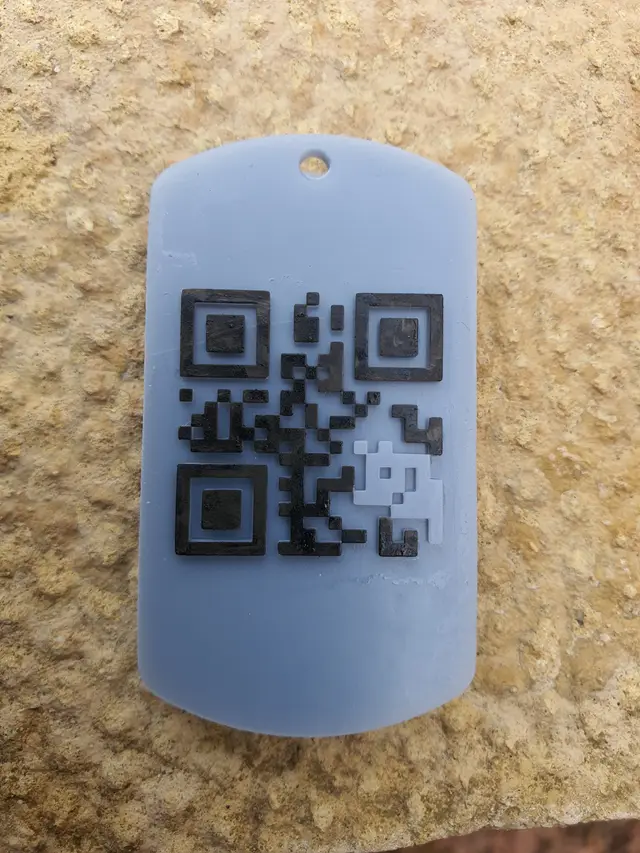 Dog-Tag QR — modelo 3D