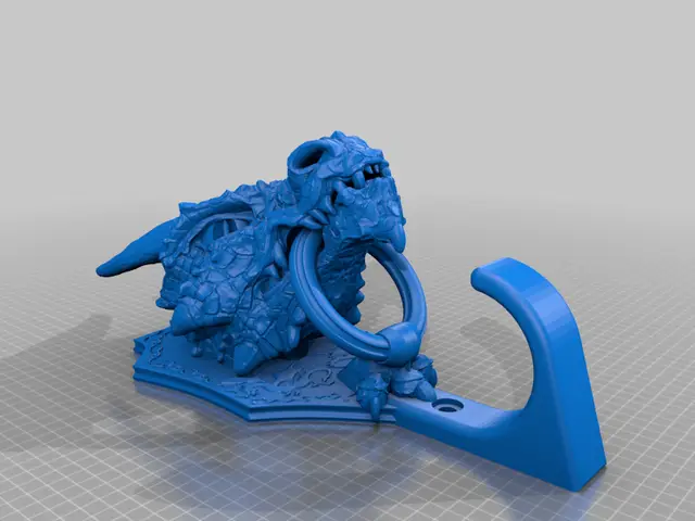 Dragon Head wall hook (remix) — modelo 3D