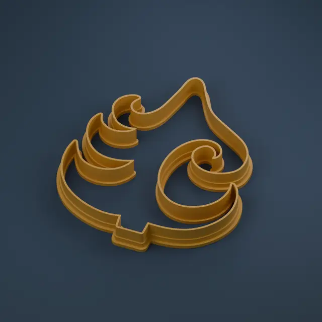 Swirled Christmas Tree Cookie Cutter — modelo 3D