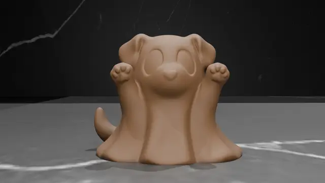 Halloween Ghost Dog - Tea Light — modelo 3D