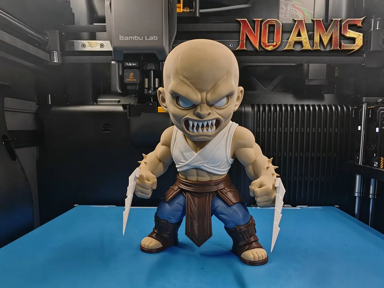 Q版真人快打 巴拉卡 baraka 分件打印（无需AMS） — modelo 3D