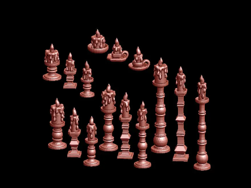 Candle Holders — modelo 3D