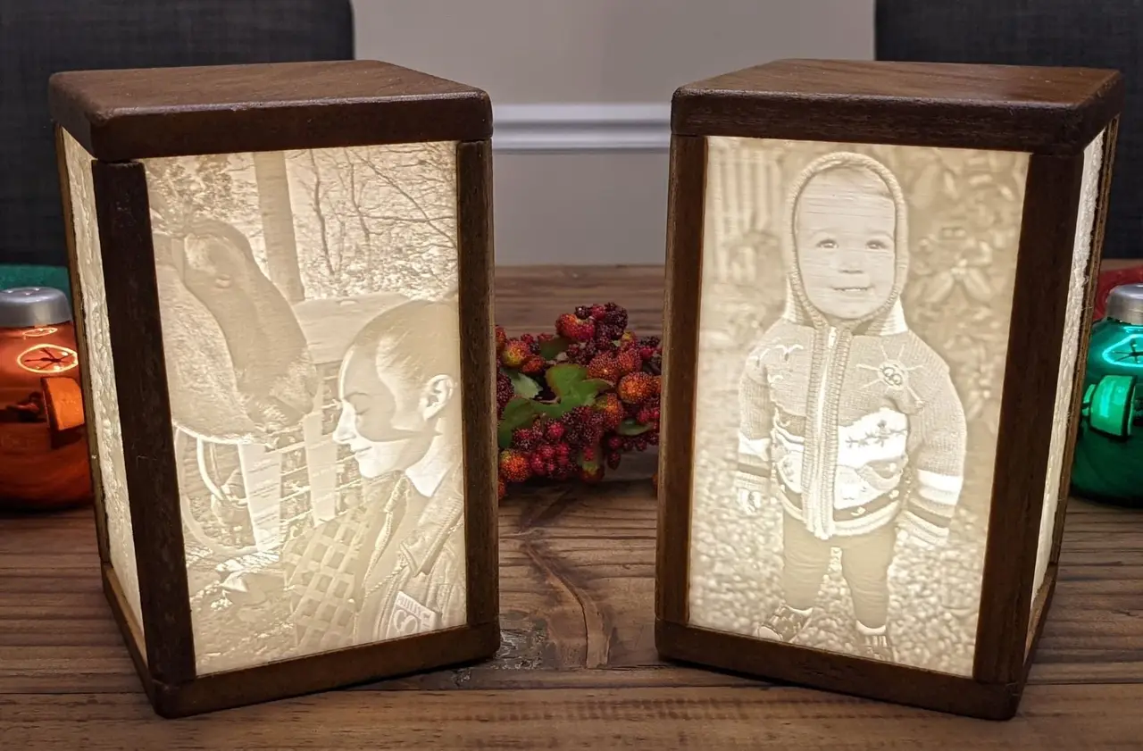 Lithophane Box (3x5 Pictures) — modelo 3D