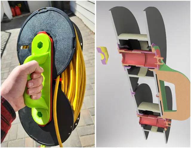 Dual Spool Cord Wrap — modelo 3D