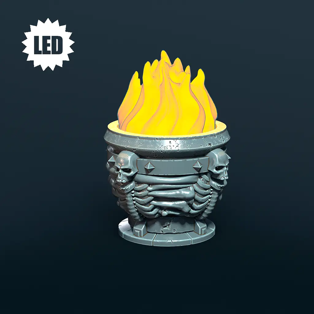 LED Skeleton Brazier — modelo 3D