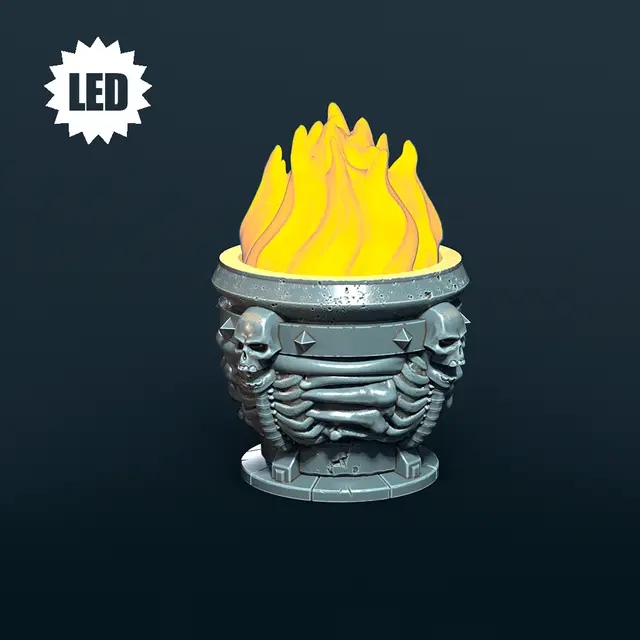 LED Skeleton Brazier — modelo 3D