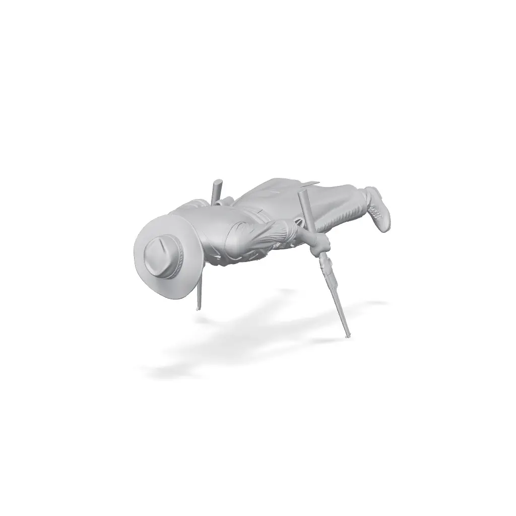 Iron Mustang Cowboy Gunslinger — modelo 3D