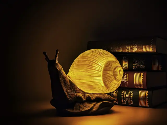 Snail Table Lamp – Cute 3D Printed Animal Night Light — modelo 3D