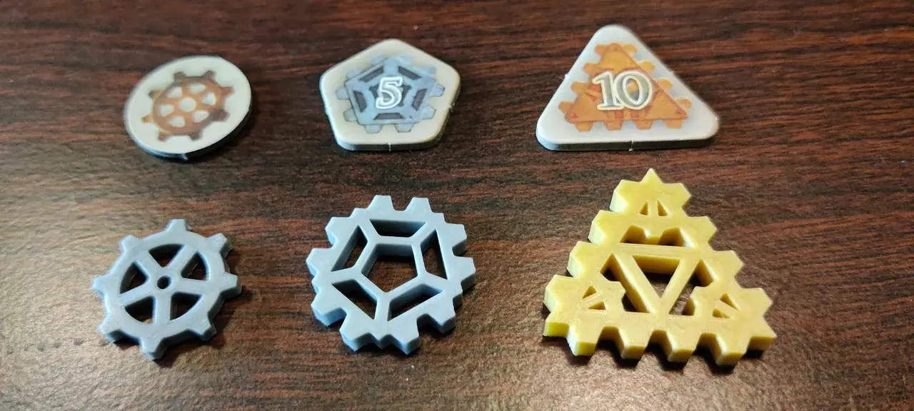 Emerald Skulls Gear Tokens — modelo 3D