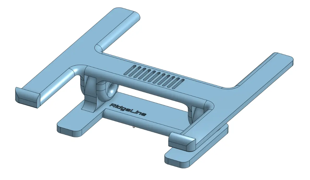 A rudimentary laptop stand... — modelo 3D