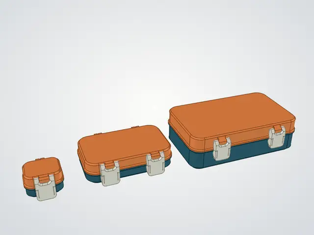 Parametric Storage Box with Snap Latches - FreeCAD (SnapLock remix) — modelo 3D