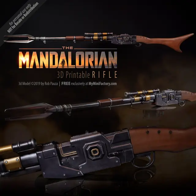 Mandalorian Rifle — modelo 3D