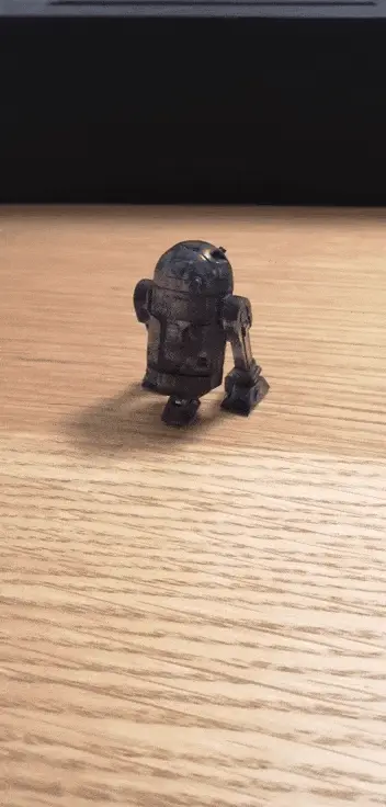R2D2 FOLDABLE COMPACT SMARTPHONE STAND (recommend for SLA) — modelo 3D
