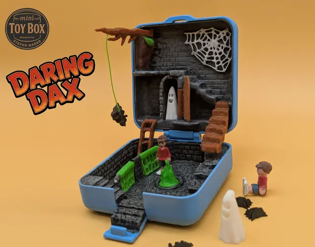 Mini ToyBox - Daring Dax Escapes the Spider Dungeon — modelo 3D