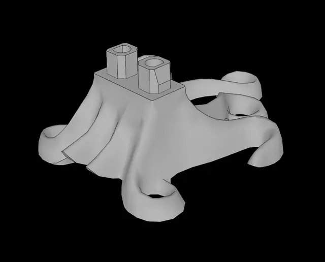Lego Compatible (87749.dat) Minifig Hips with Tentacles — modelo 3D