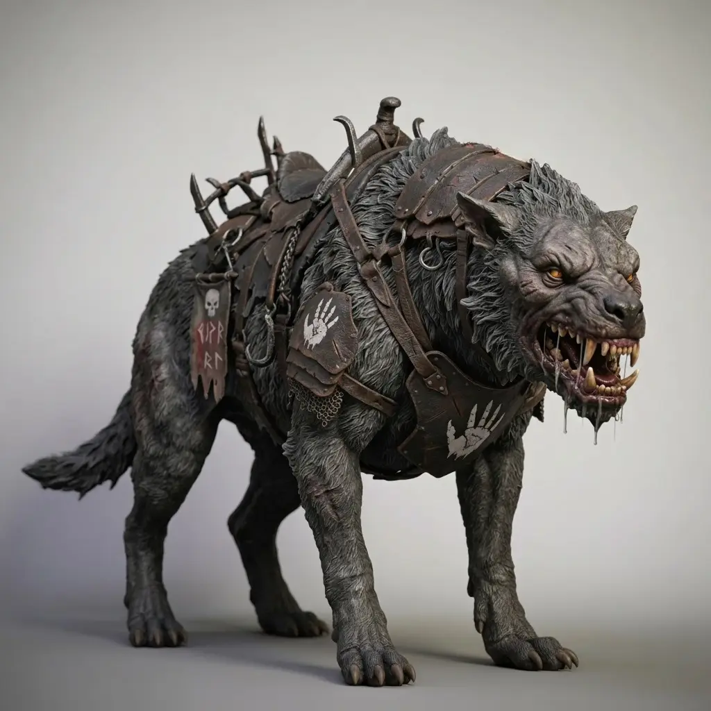 LOTR -Warg 2 — modelo 3D