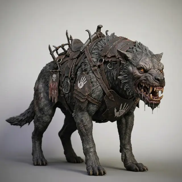 LOTR -Warg 2 — modelo 3D