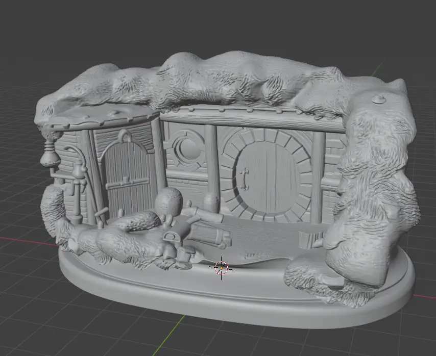 Hobbit Hole, The Shire — modelo 3D