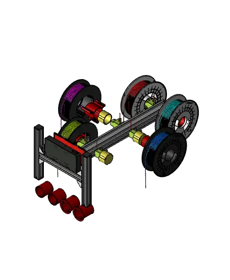 Motorized Spool Rewinder (SMuFF) — modelo 3D