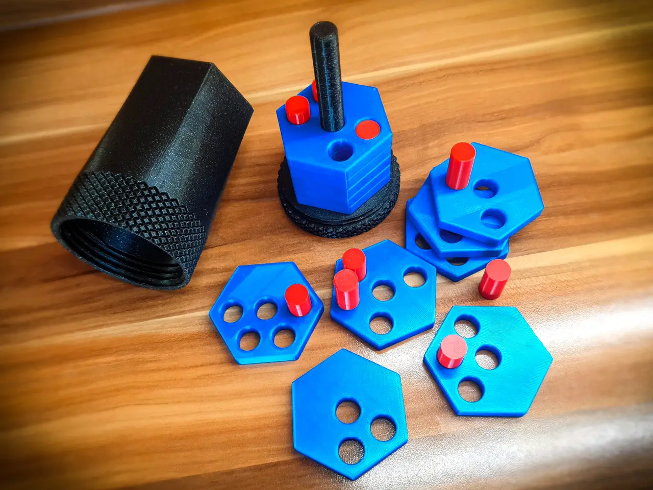 Hexa Dowel Puzzle — modelo 3D