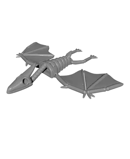 Articulated Pterodactyl Skeleton Toy — modelo 3D