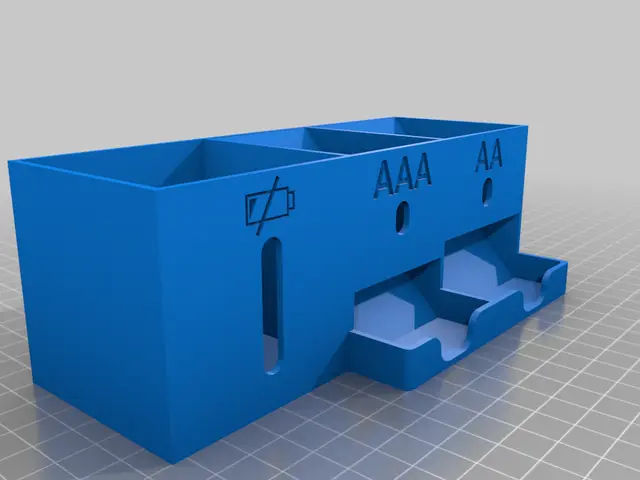Small Battery Dispenser Hoder with Low Battery Box — modelo 3D