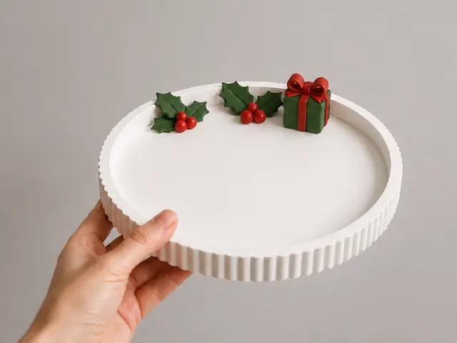 Christmas Tray | Festive Holiday Decor — modelo 3D
