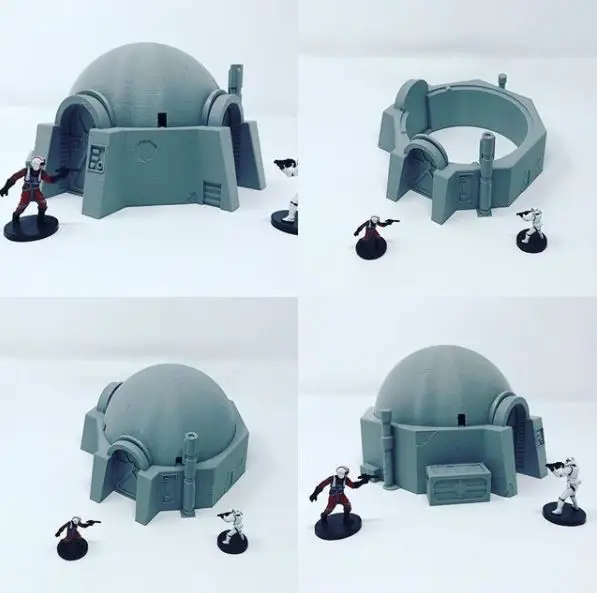 32mm Desert House Terrain for Wargames — modelo 3D